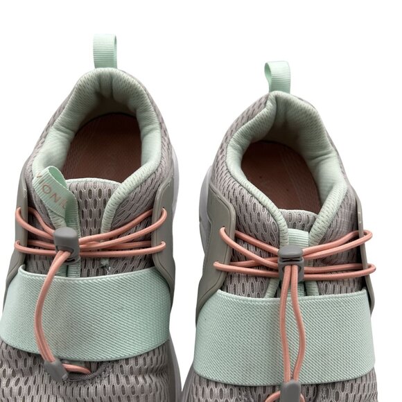 Vionic Berlin Womens 8.5  Gray Mint Mesh Athletic Slip On Sneakers Running Shoes - Picture 5 of 13